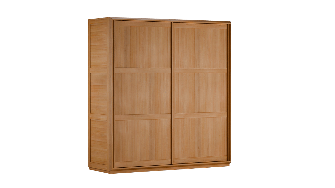 Massivholz Kleiderschrank Akumi 2 türig und 3 türig