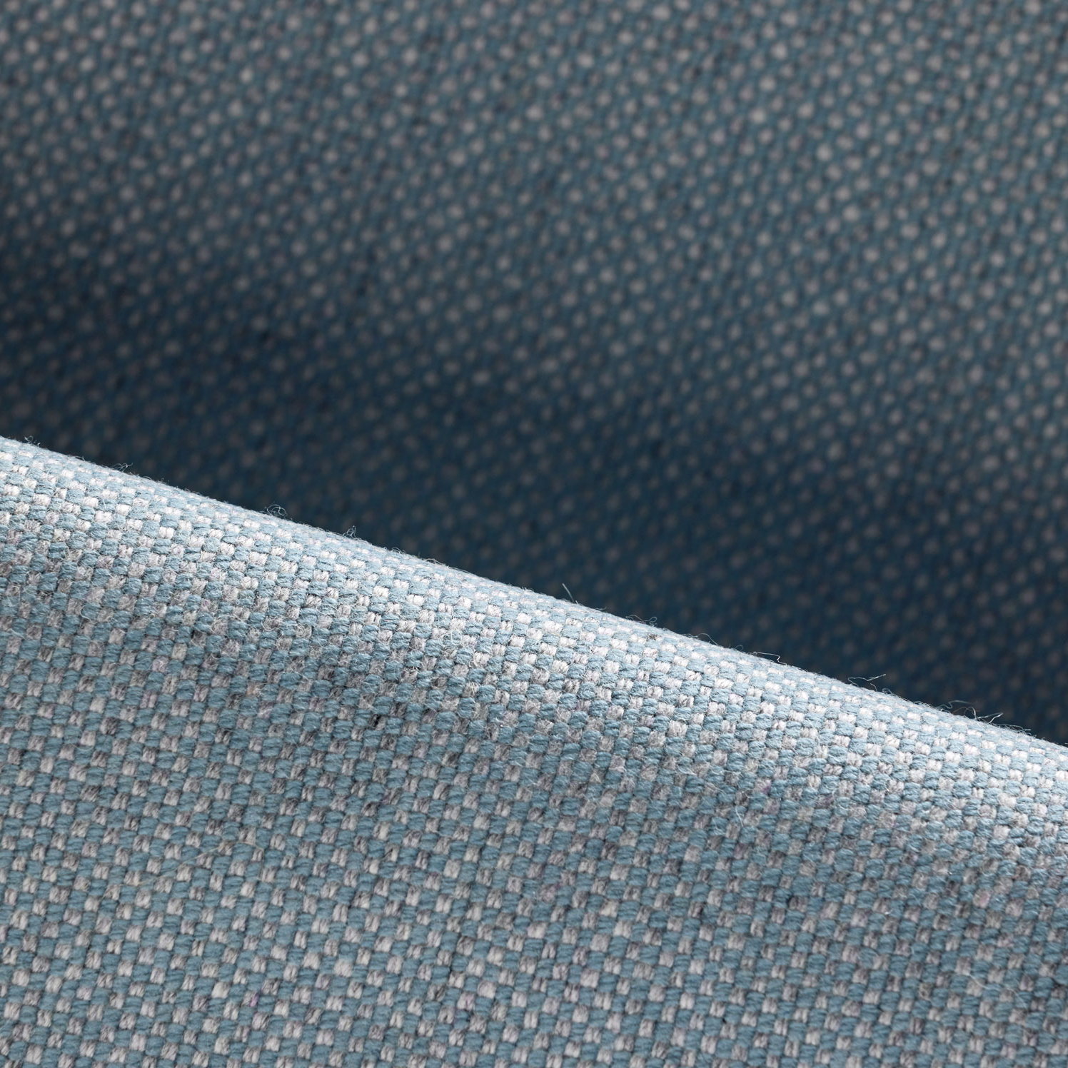 Stoffmuster Wollstoff Elverum Blaugrau