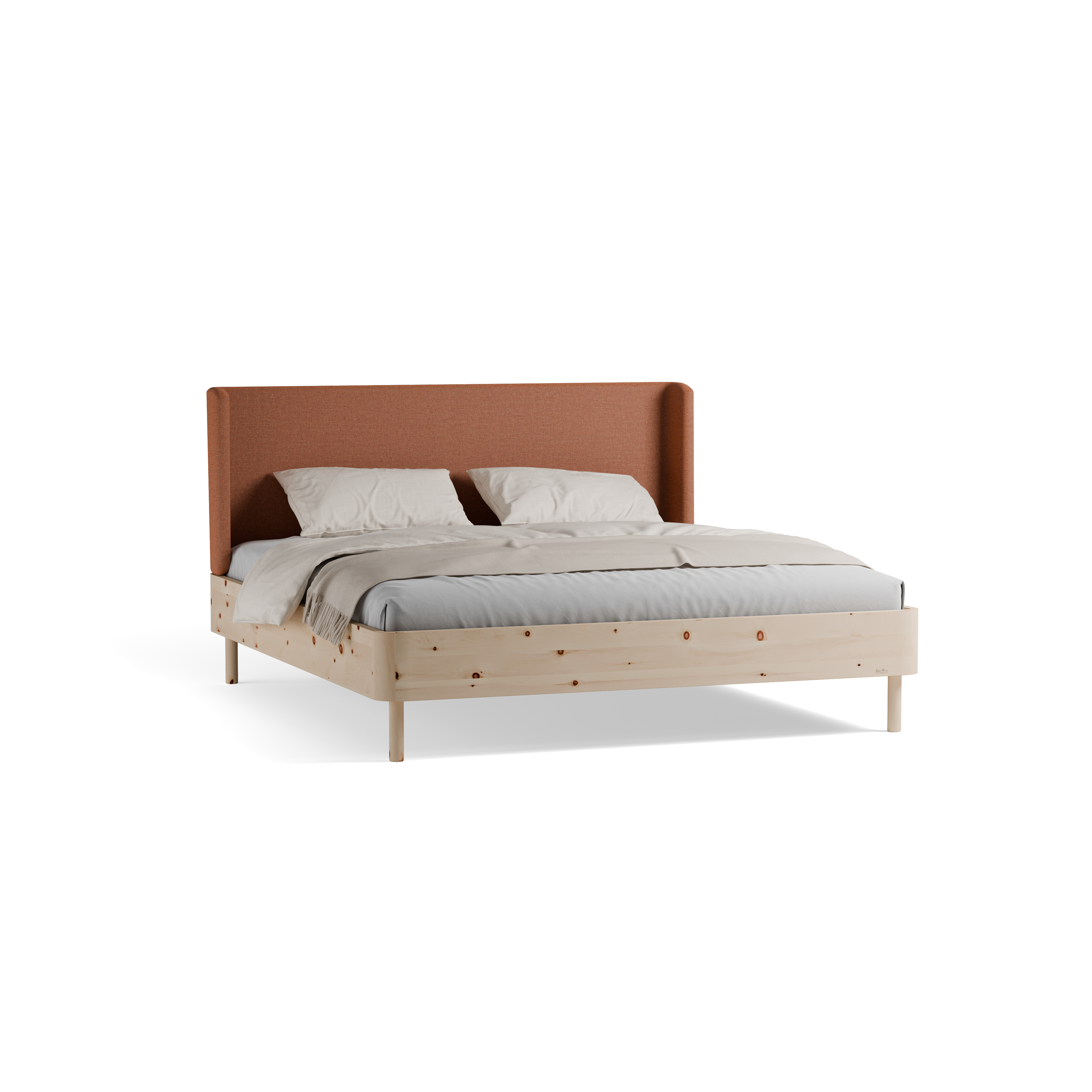 Bett Tonda mit Polsterbetthaupt