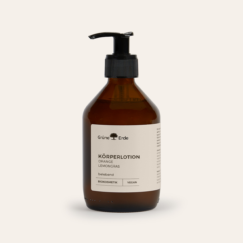Körperlotion mit Orange und Lemongras