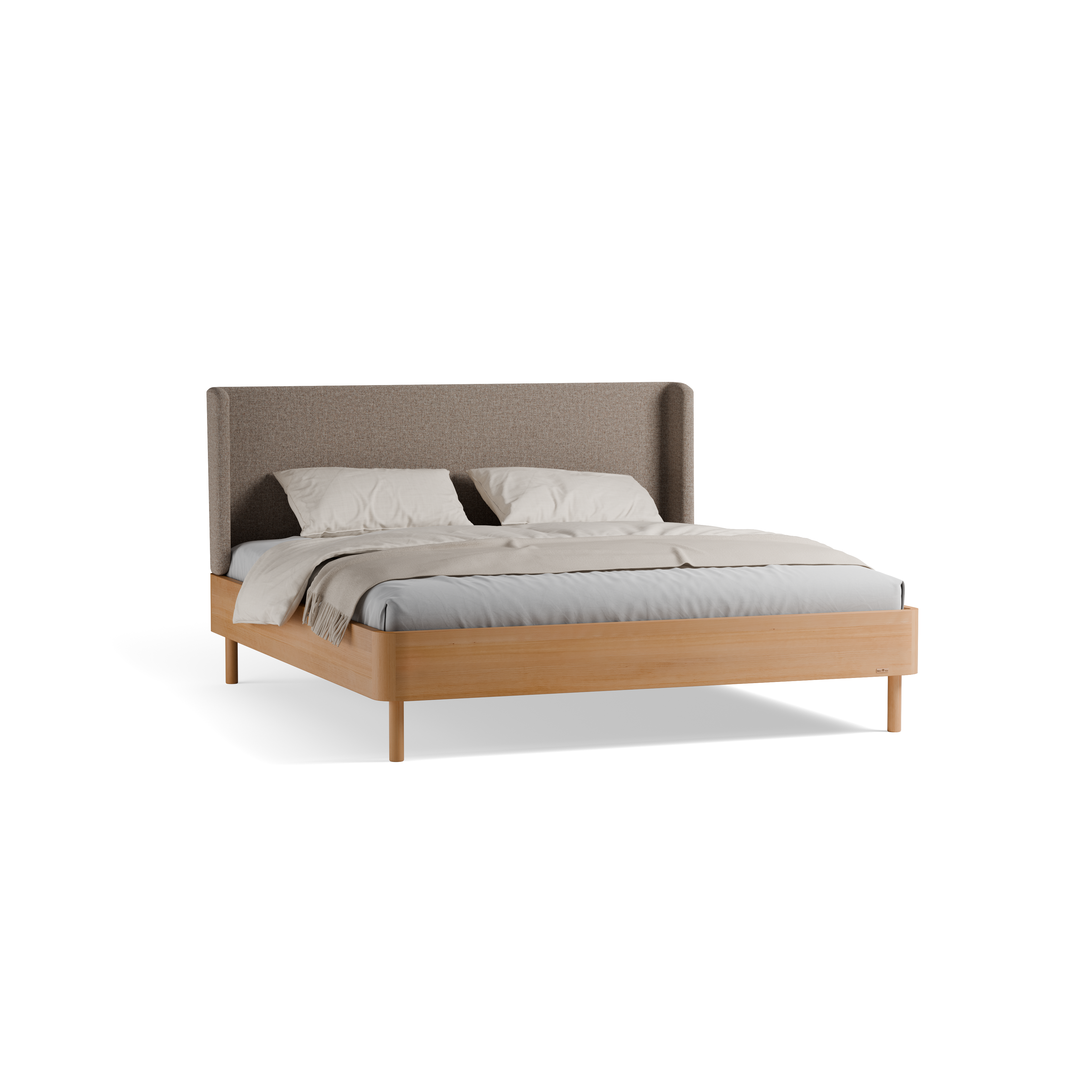 Bett Tonda mit Polsterbetthaupt