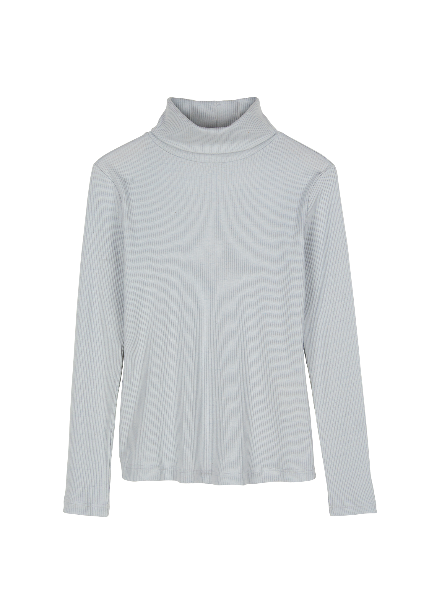 Rollkragenshirt aus Bio Baumwolle/Wolle