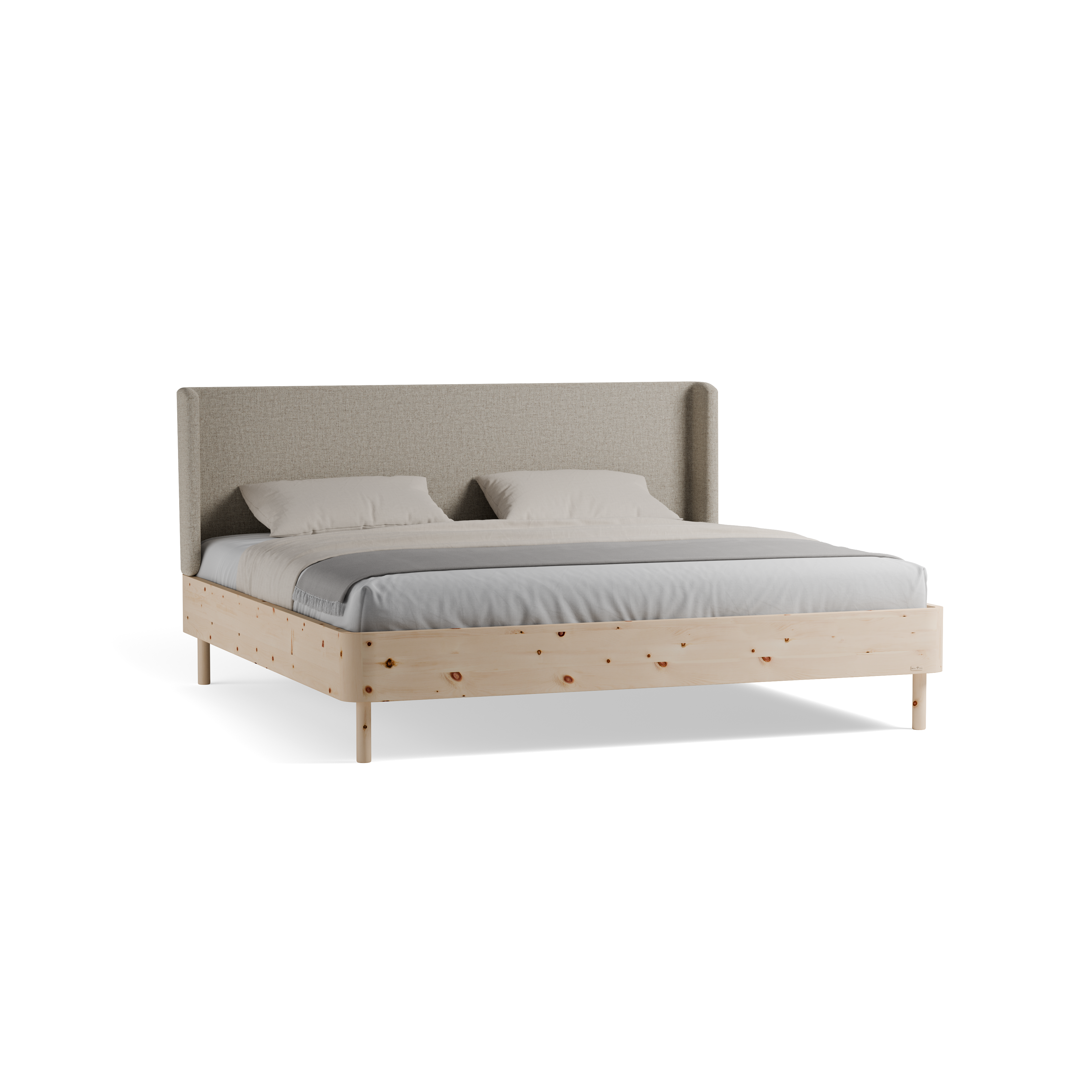 Bett Tonda mit Polsterbetthaupt