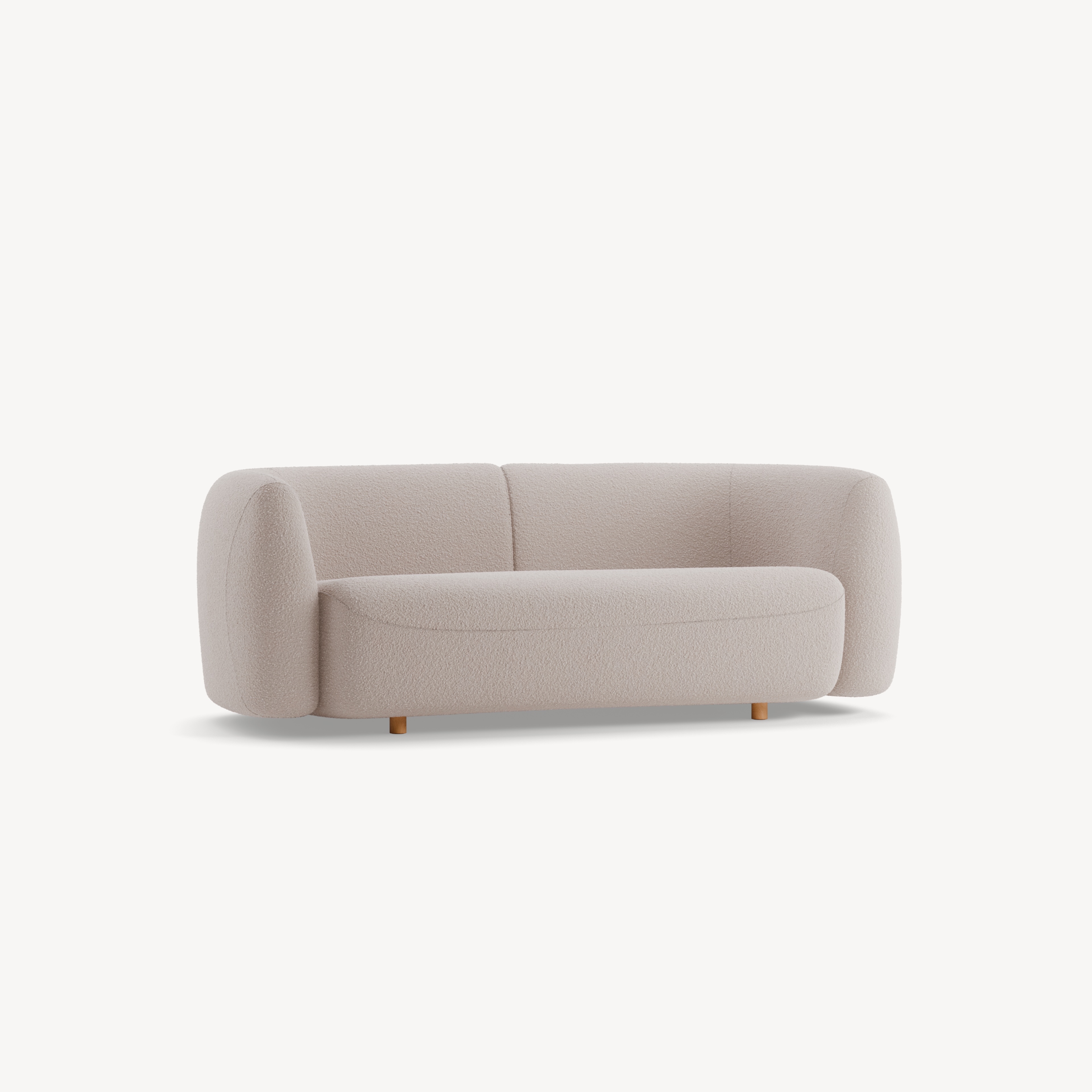 Einzelsofa Veluna (Woll-Bouclé Casello Gris , B 200 x T 95 x H 72 cm)