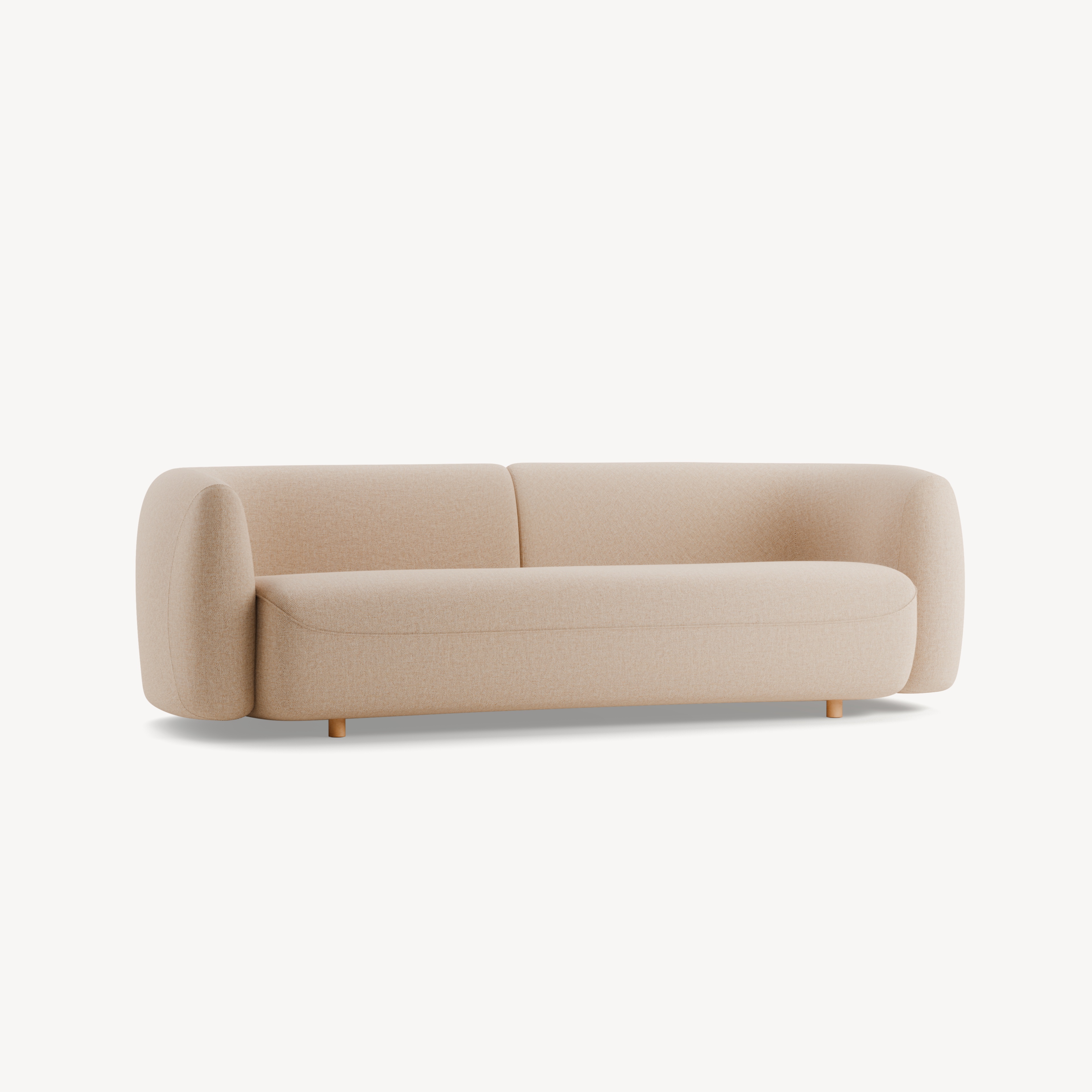 Einzelsofa Veluna (Wollstoff Elverum haselnuss, B 240 x T 95 x H 72 cm)