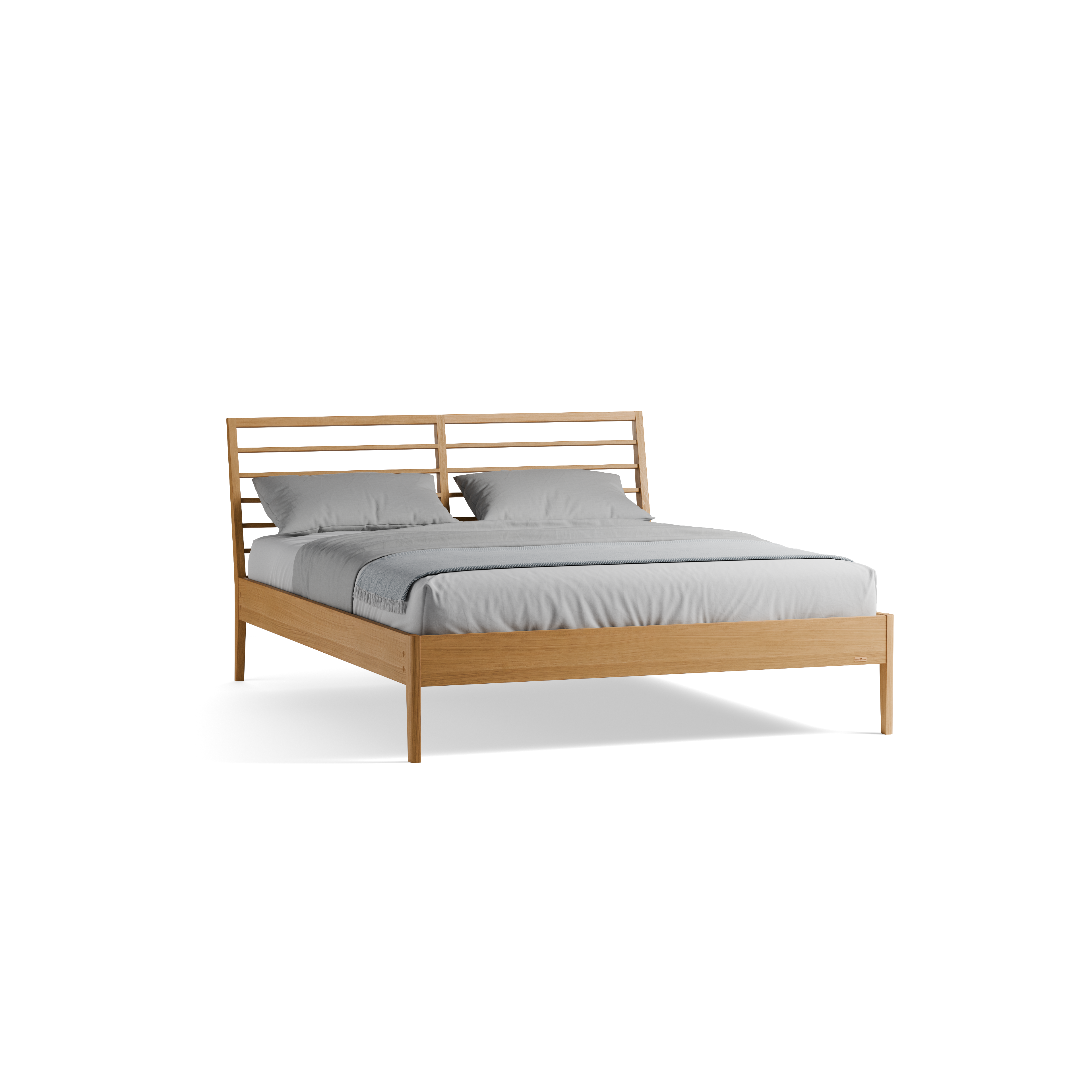 Bett Almeno mit Sprossenbetthaupt horizontal