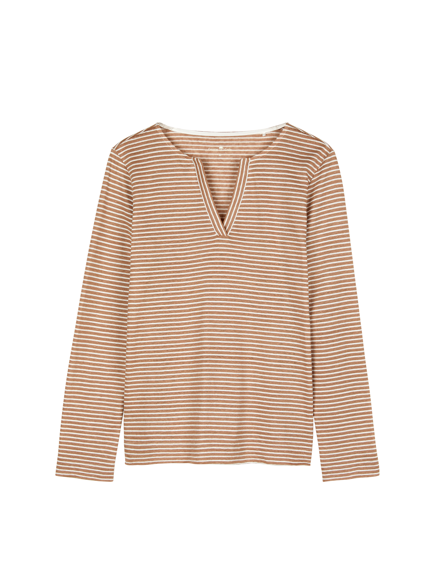 Langarmshirt aus Bio Leinen/Baumwolle