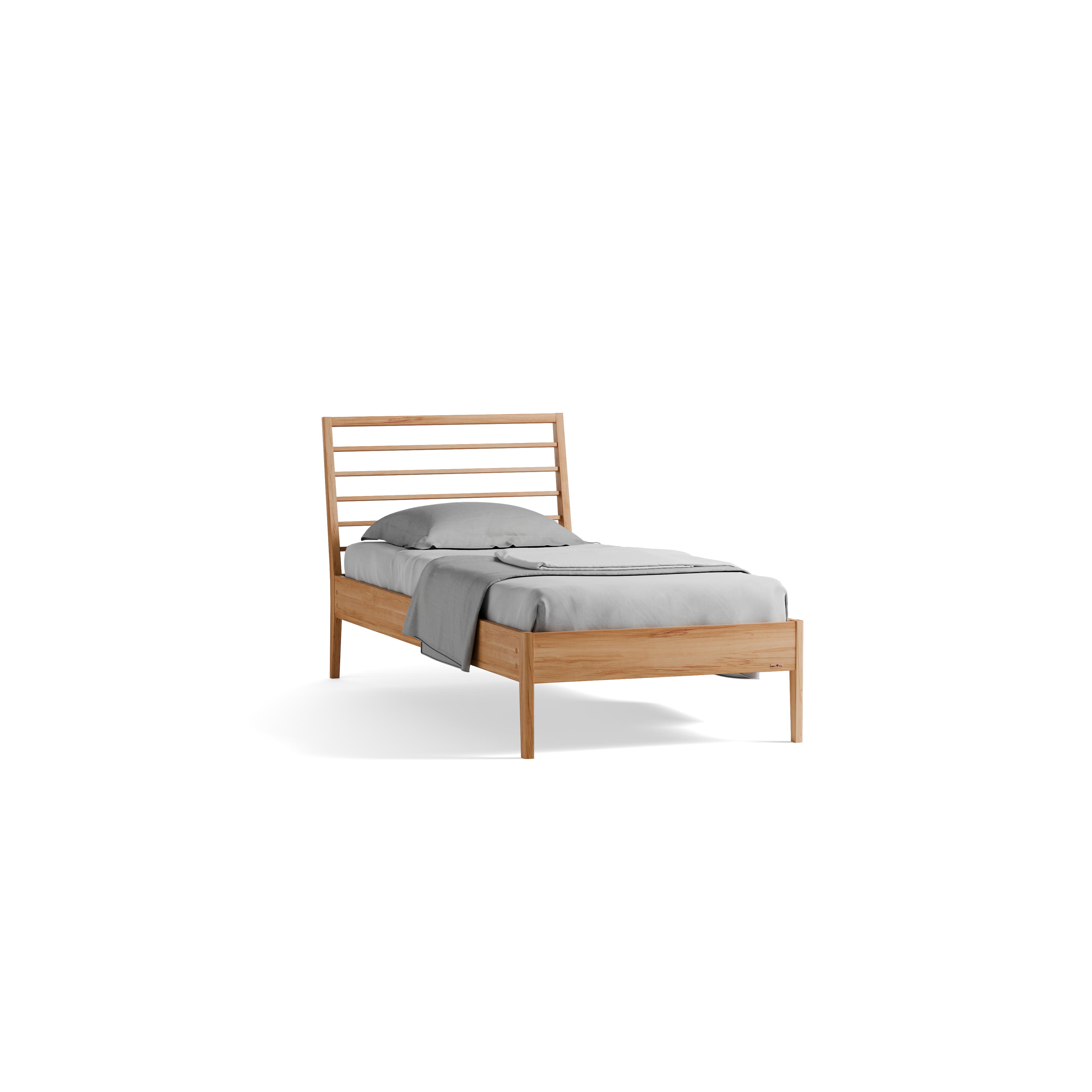 Bett Almeno mit Sprossenbetthaupt horizontal