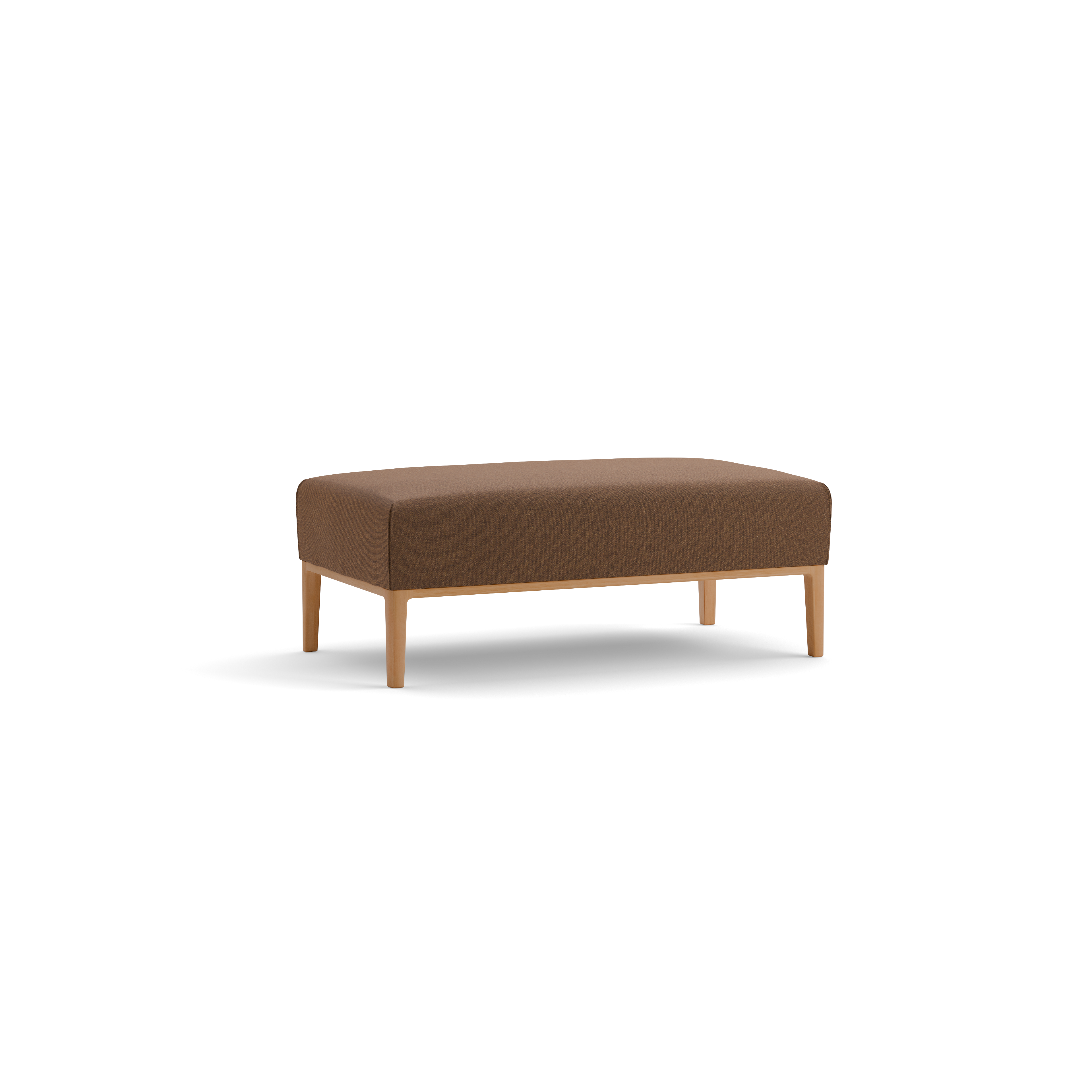 OUTLET - Hocker Lorea (Buche, Wollstoff Kaland Tundra, B109 x T60 cm)