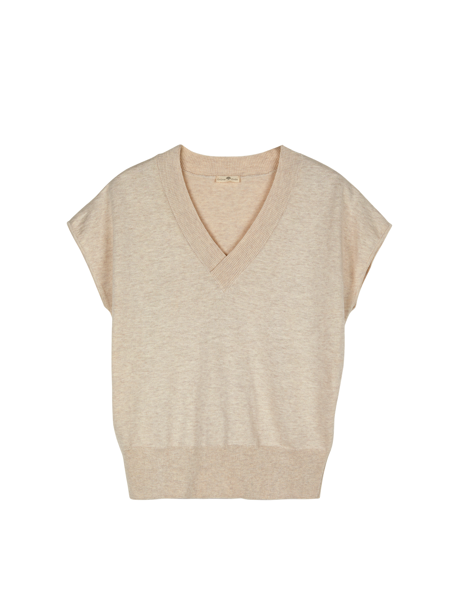 Kurzarmpullover aus Bio-Baumwolle