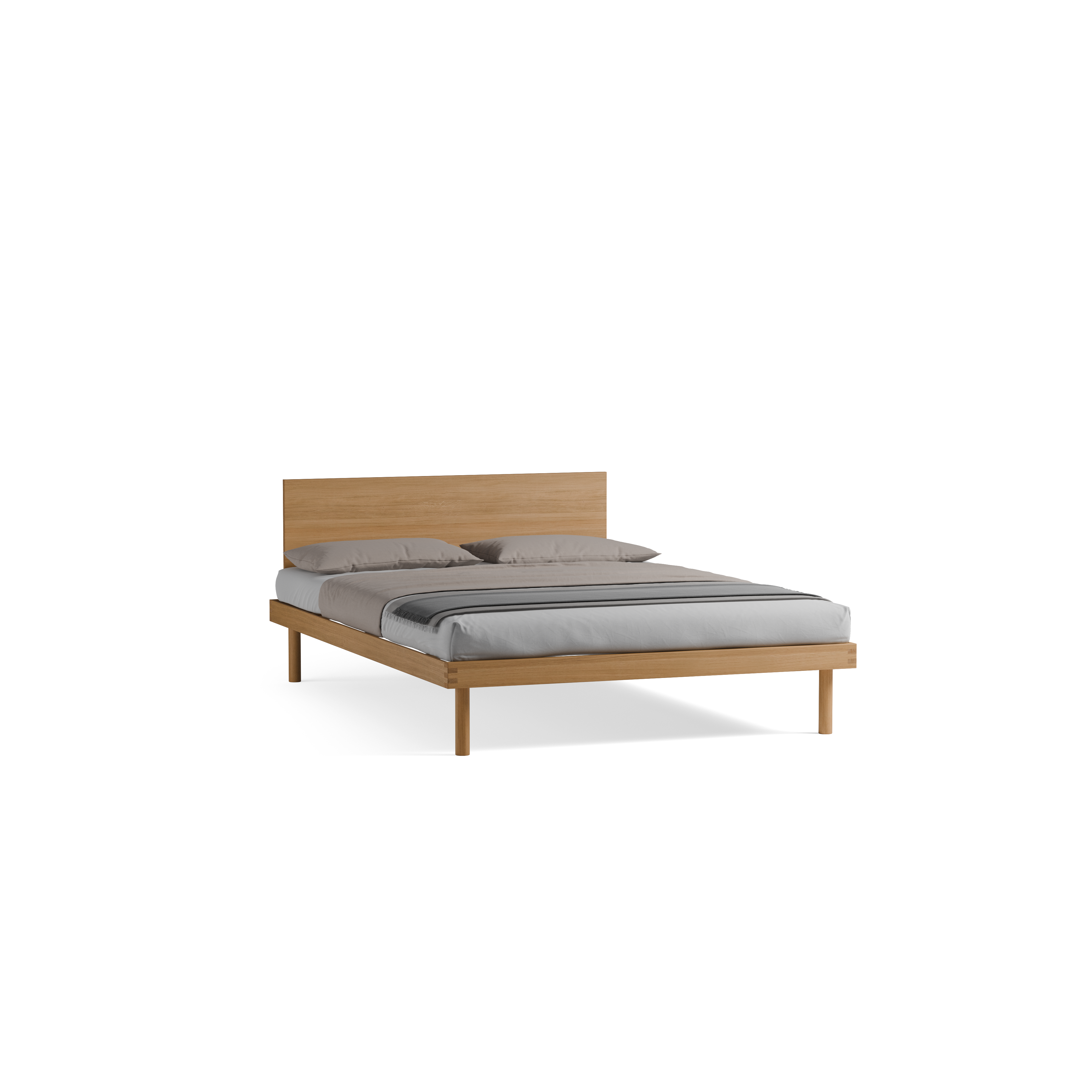 Bett Jukai Pur mit Flächenbetthaupt