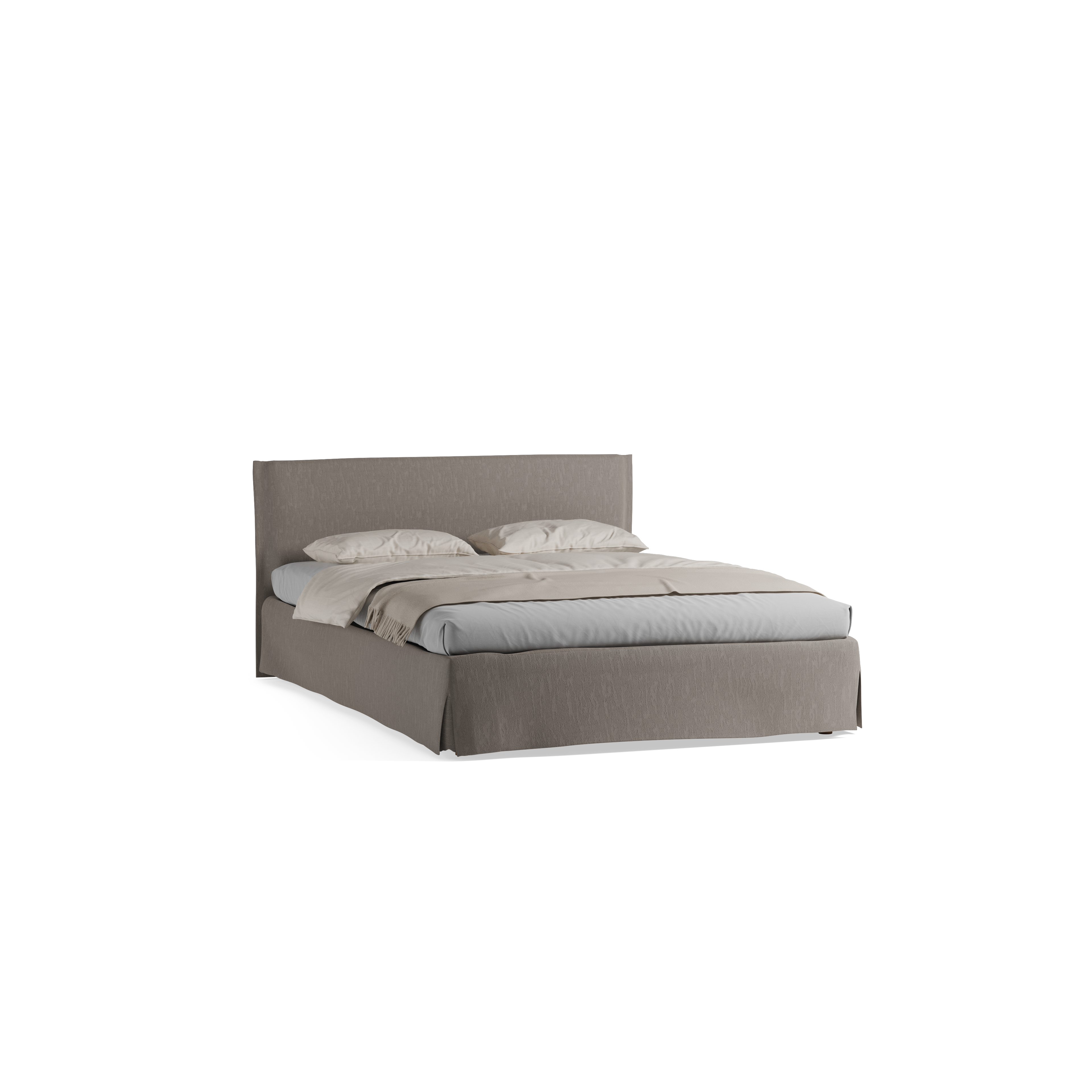 Bett Jukai Pur mit Stoffhoussen