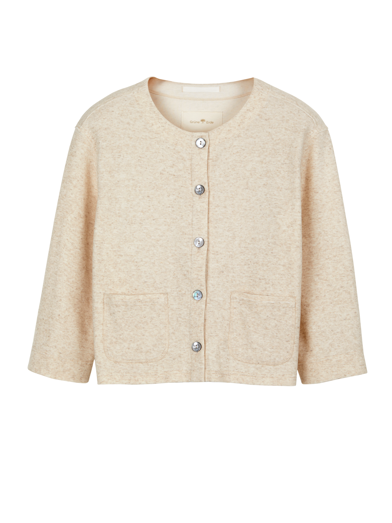 Sweatjacke aus Bio Baumwolle/Hanf