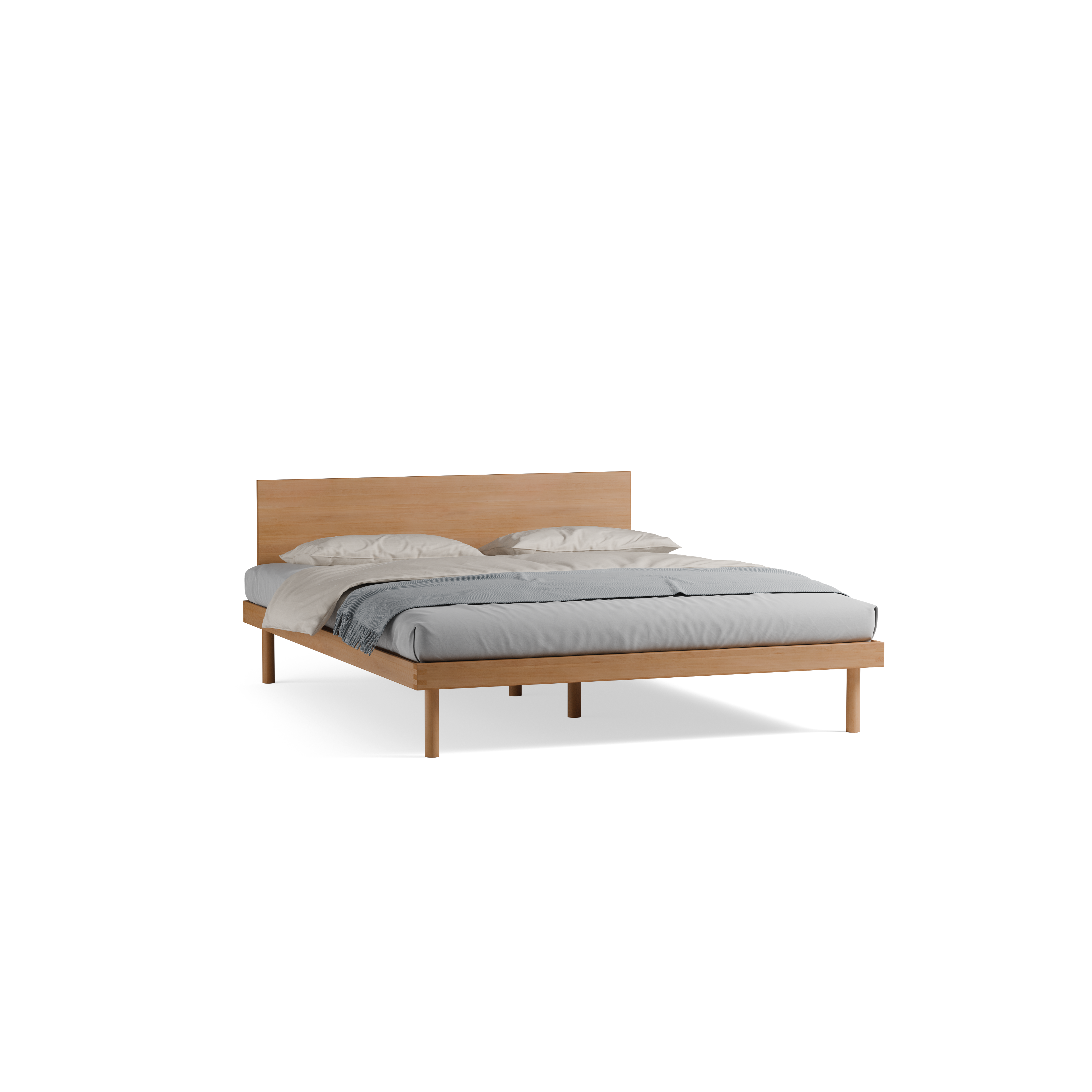 Bett Jukai Pur mit Flächenbetthaupt
