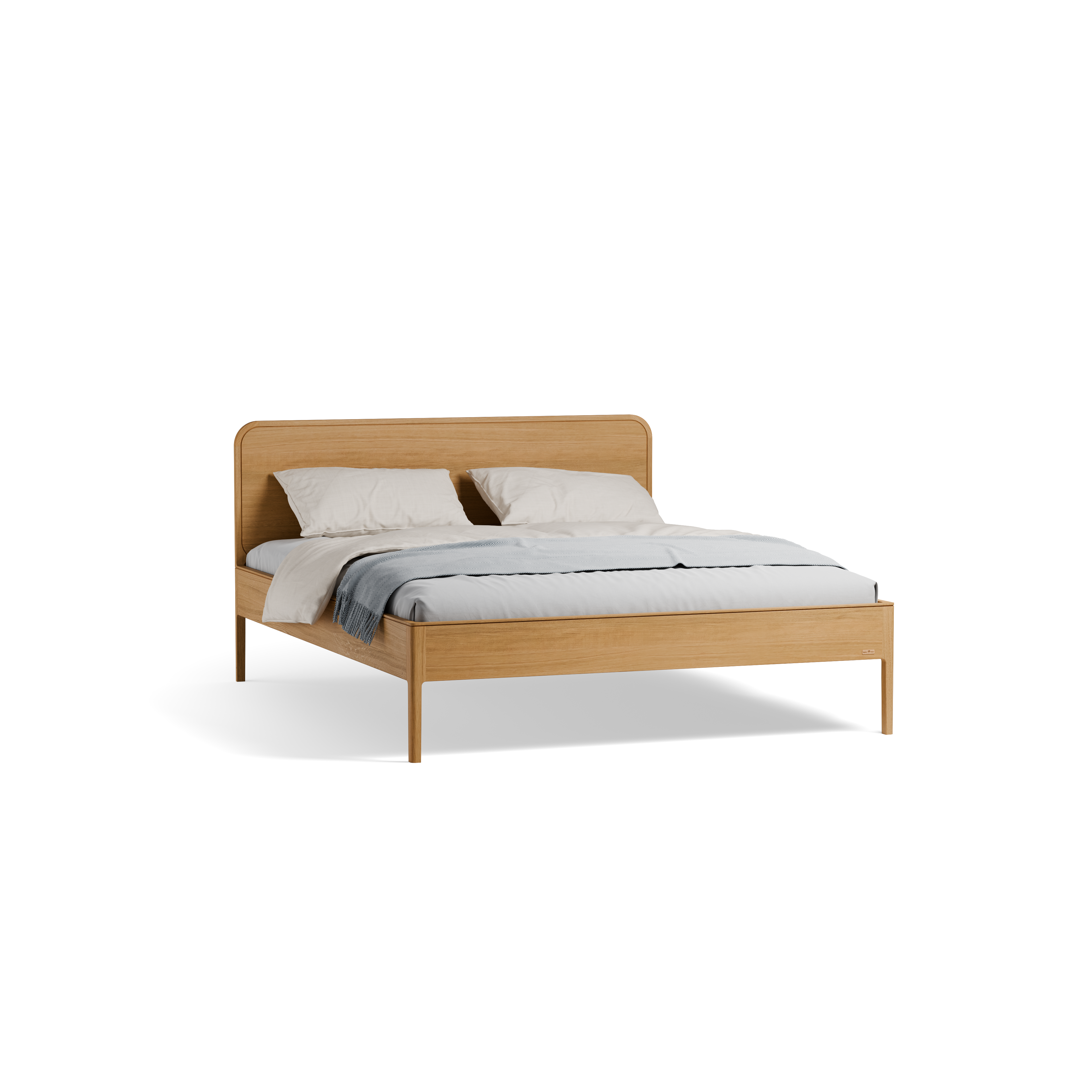 Bett Tenso mit Holzbetthaupt