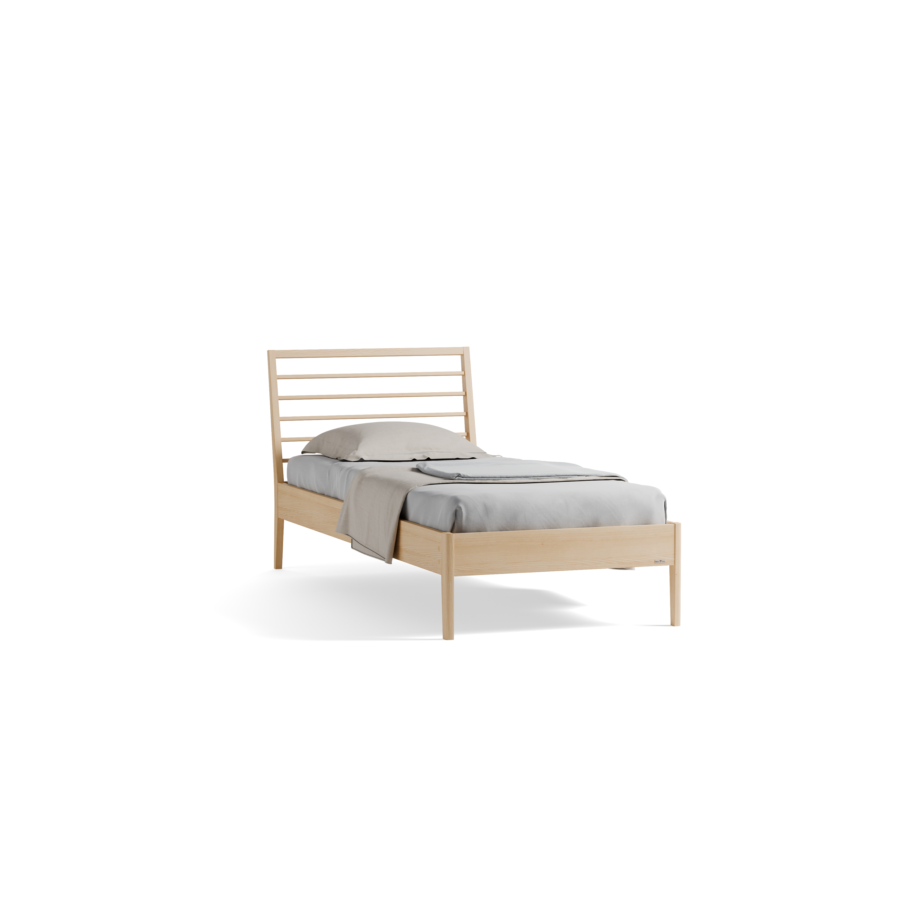Bett Almeno mit Sprossenbetthaupt horizontal