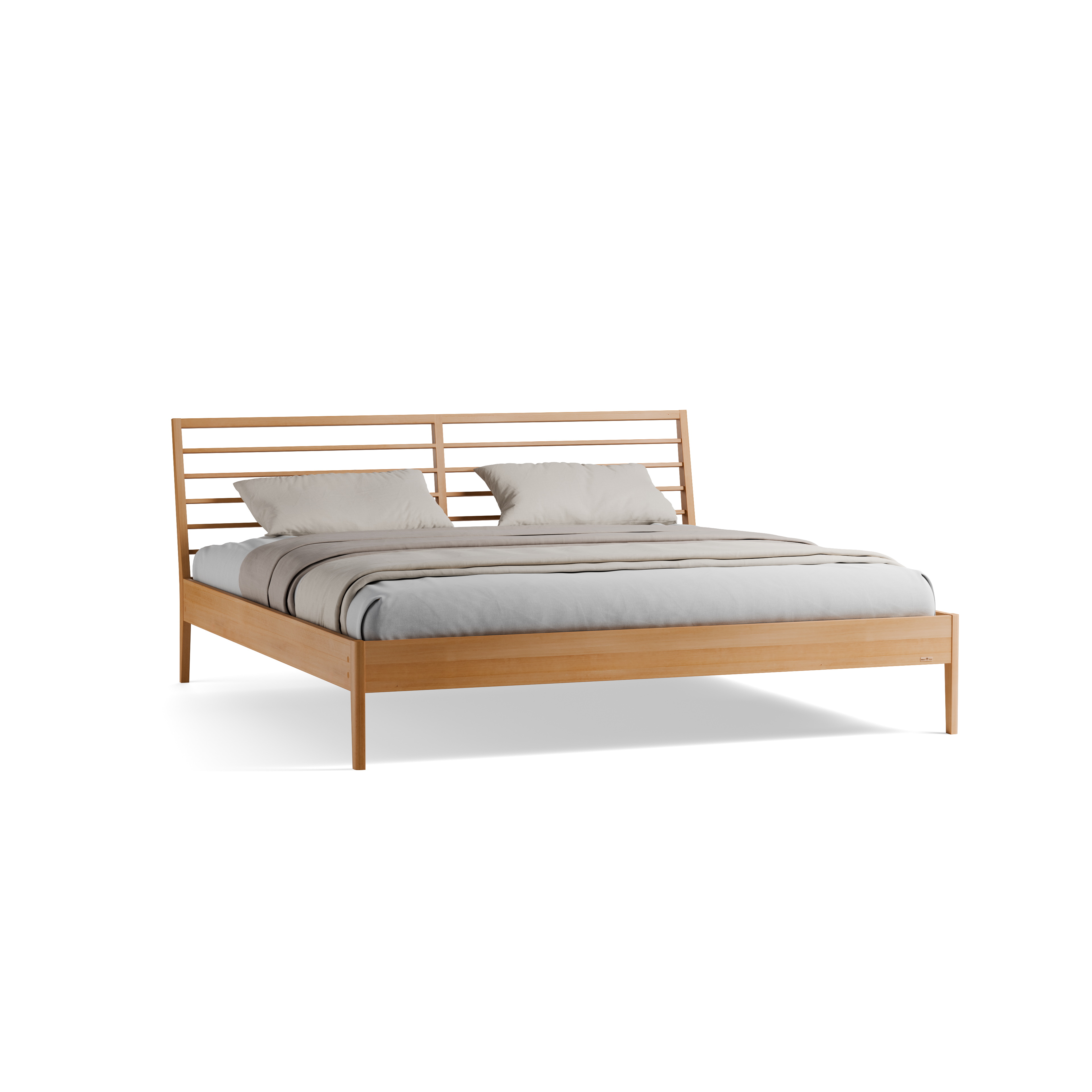 Bett Almeno mit Sprossenbetthaupt horizontal