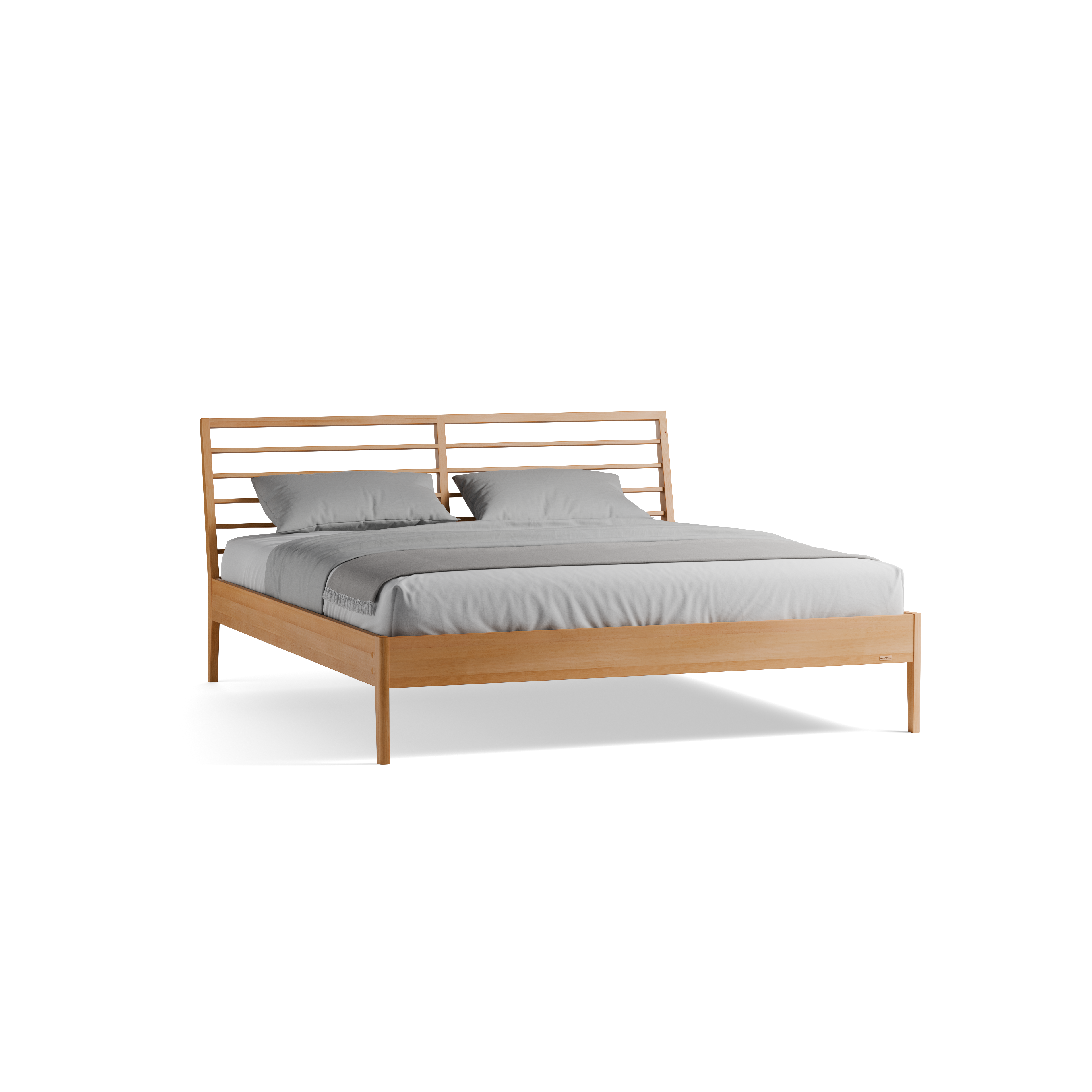 Bett Almeno mit Sprossenbetthaupt horizontal