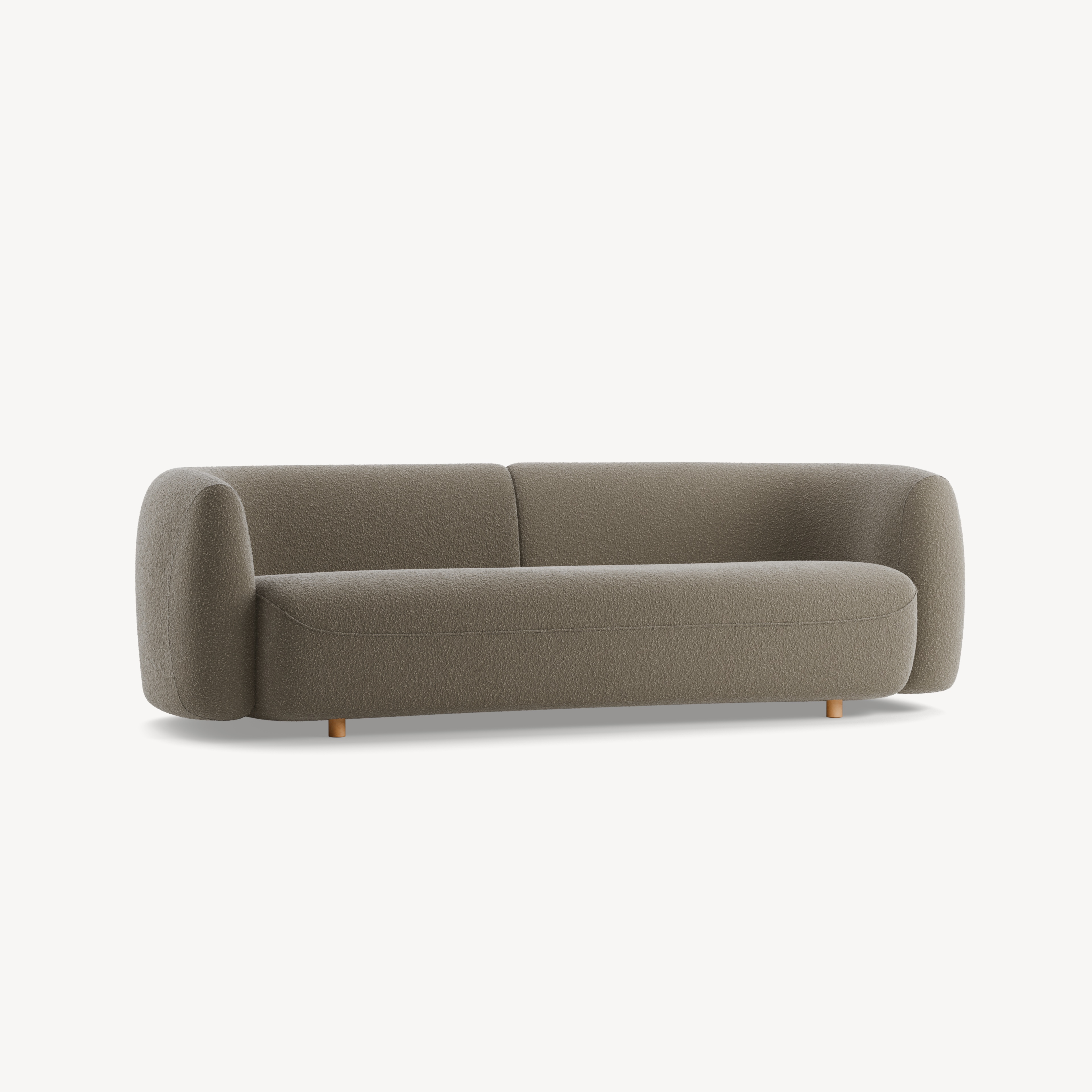 Einzelsofa Veluna (Woll-Bouclé Casello Taupe , B 240 x T 95 x H 72 cm)