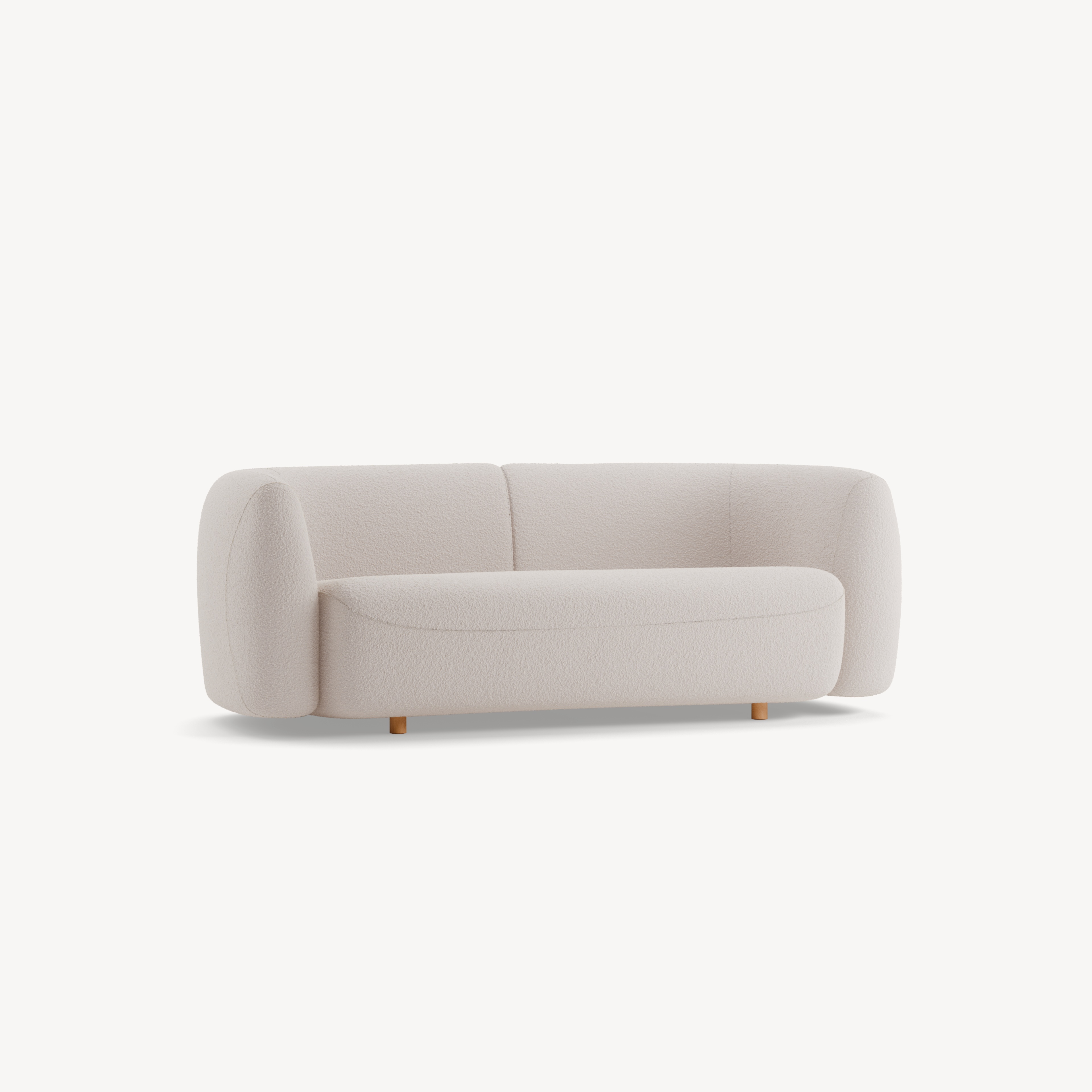 Einzelsofa Veluna (Woll-Bouclé Casello Ecru , B 200 x T 95 x H 72 cm)